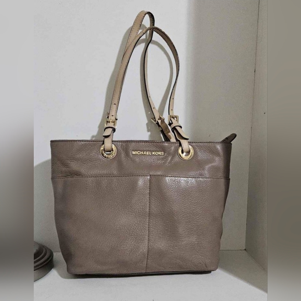 Michael Kors Nude Color Pebbled Leather Tote Bag
